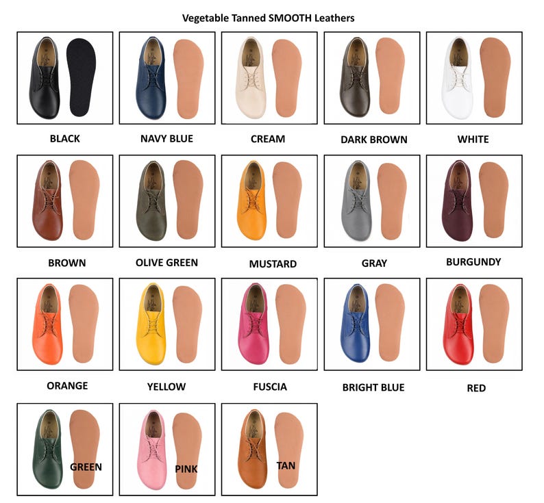 Women's Barefoot TAN SMOOTH Leather Oxford Shoes, Classic Comfort & Style: Handmade, Moccasins, 6mm Rubber Outsole image 5