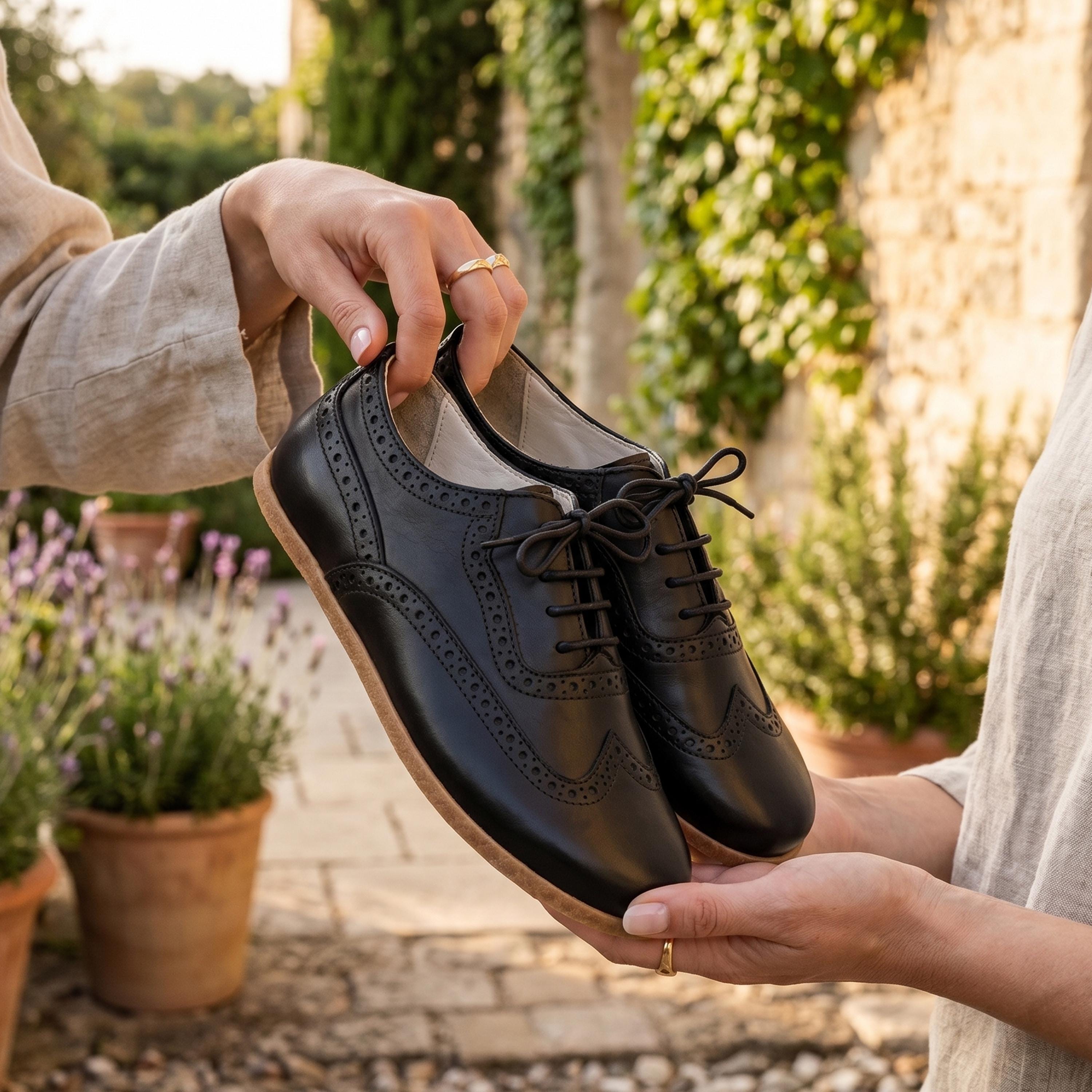 barefoot black dress shoes Handmade SMOOTH Leather Oxford Shoes: Zero Drop Moccasins Size:8 the Milos offer all BRIDE 138,472 Beautiful Elegant Woman
