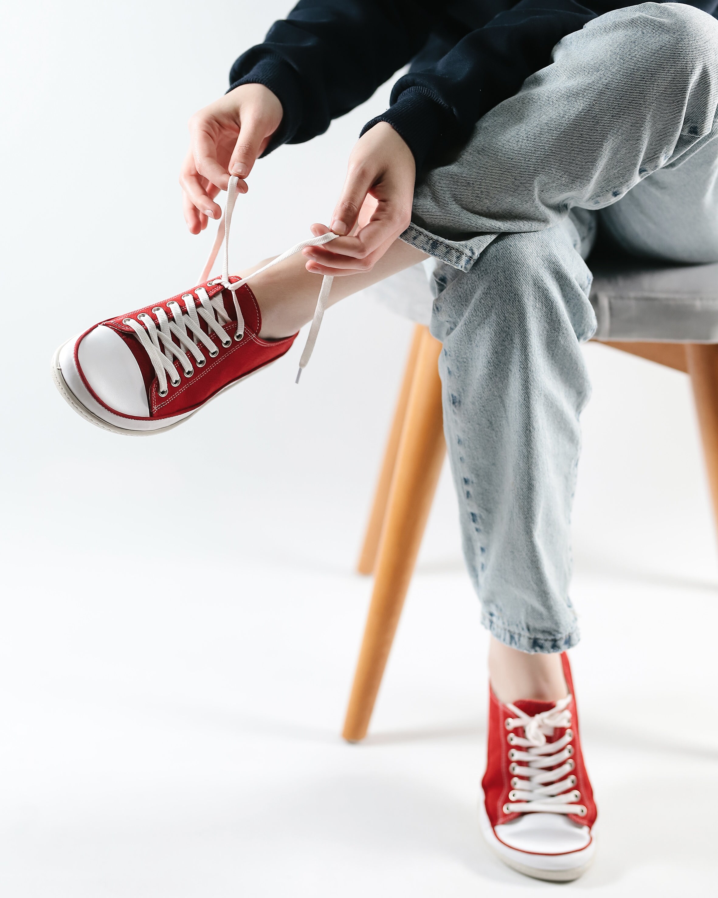 Handmade Barefoot Sneakers: Men's Red Nubuck Leather Zero Drop Shoes