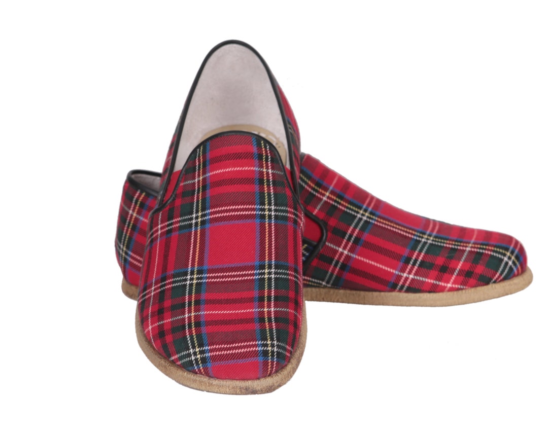 Black And Red Plaid Tartan Women's High Top Shoes