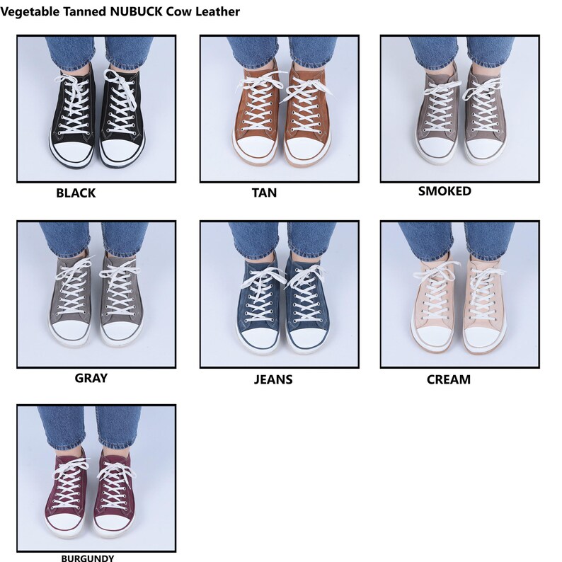 Nabuck Color Handmade Burgundy Nubuck Leather Barefoot Shoes: Women's Wide Converse ...
