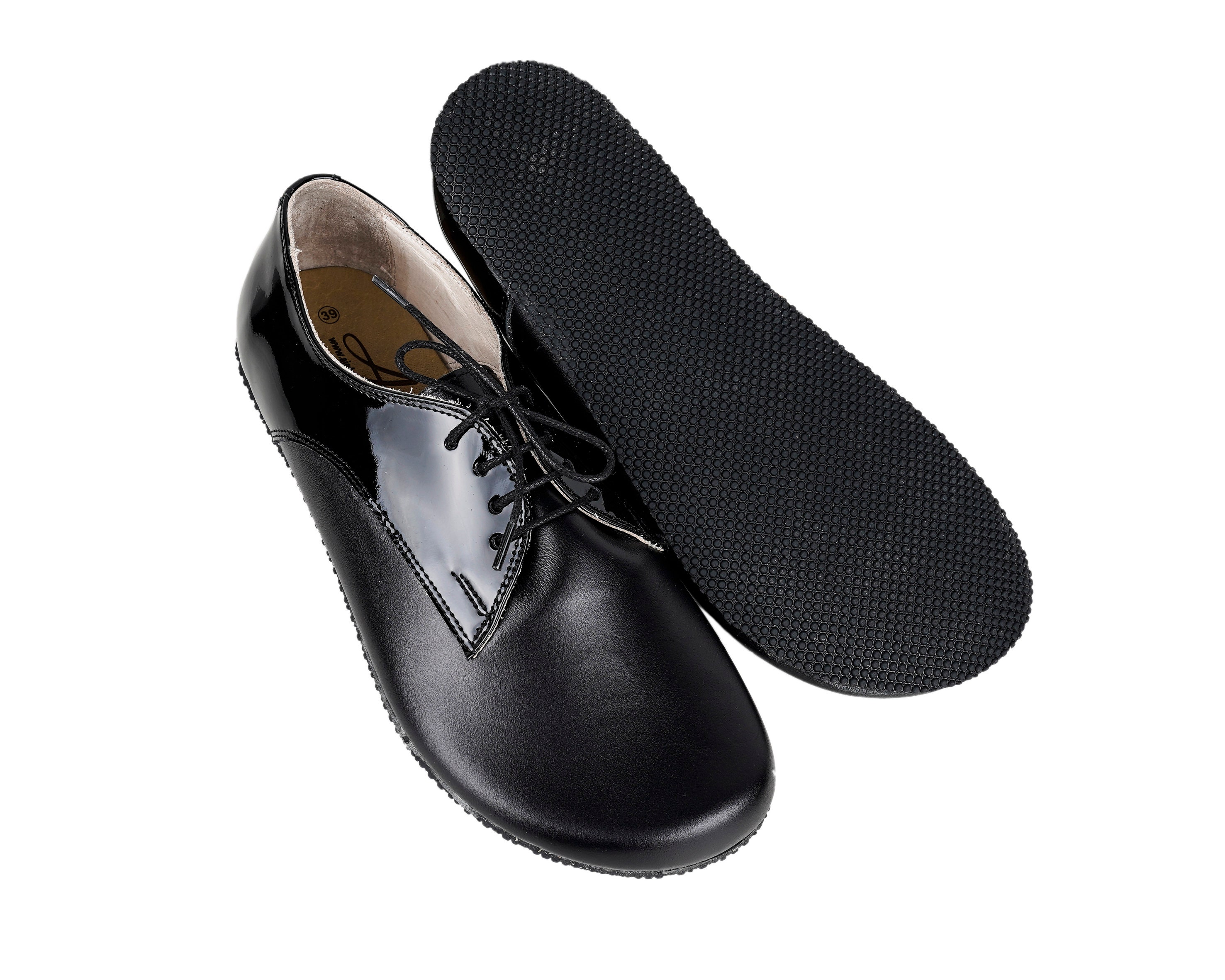 WOMEN Zero Drop Oxford Shoes Barefoot ALL Black Smooth & Patent Leather Handmade Shoes, Colorful, Slip-on Leather Outsole - Etsy WOMEN Zero Drop Oxford Shoes Barefoot ALL Black Smooth & Patent Leather Handmade Shoes, Colorful, Slip-on Leather Outsole - Etsy