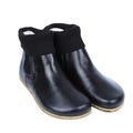 Wide Toe Box Barefoot Chelsea Boots: Black Leather, Zero Drop