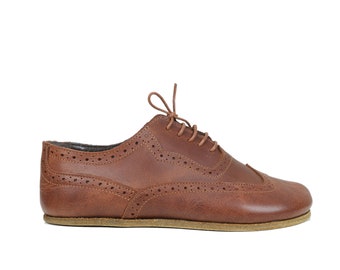 ローファー・オックスフォード MOU Women Laced up Shoes MUFW161007AMOCHA Brown Mose - Women Shoes,lace up Women Shoes,women Oxfords,leather