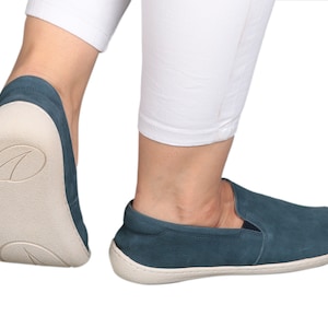 Men&#39;s Nubuck Leather Barefoot Slip-On Shoes: Zero Drop