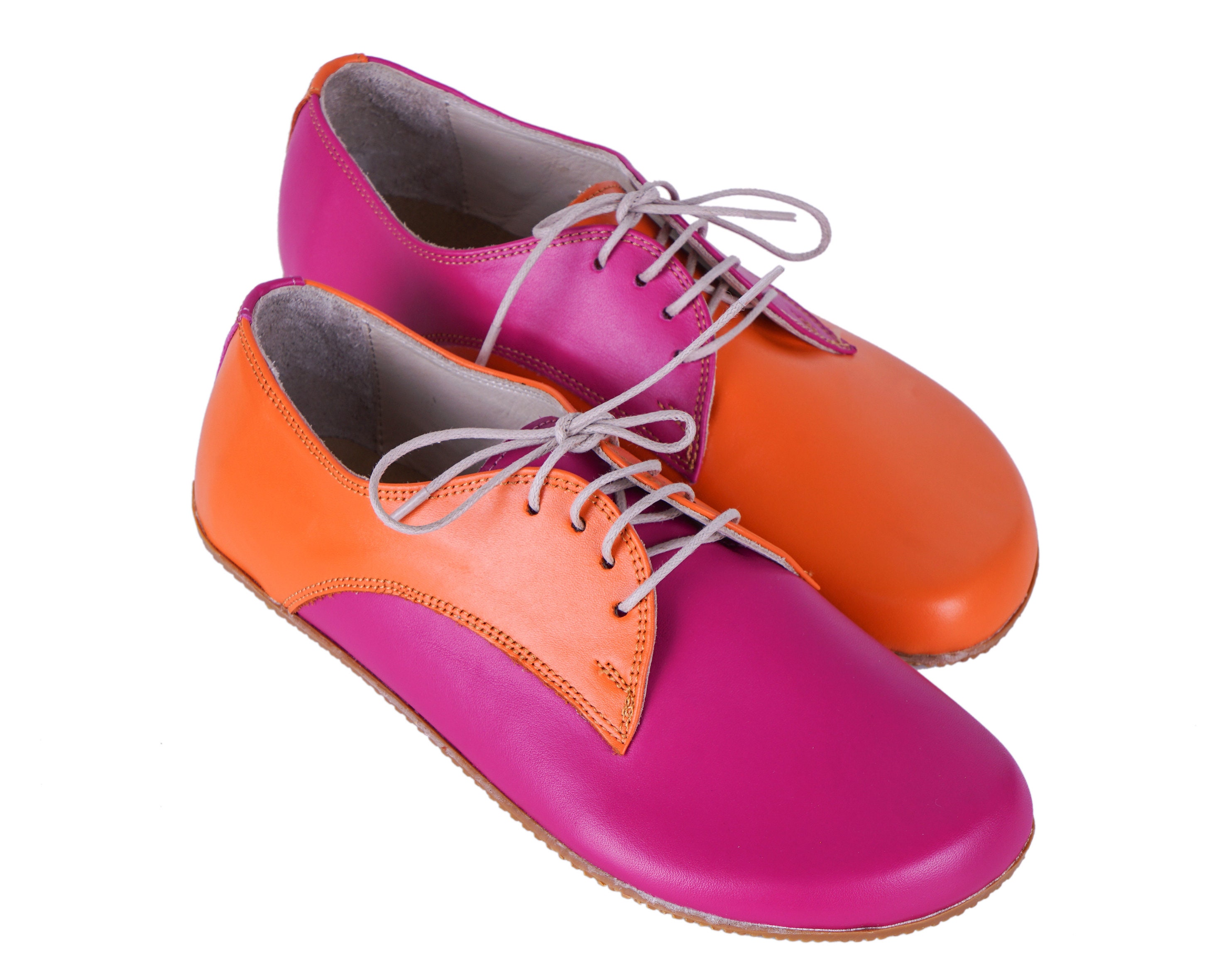 orange and pink dress shoes Cristine Pink-Orange Ombre