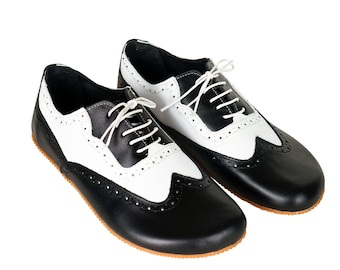 Mens Handmade Leather Wingtip Moccasins: Zero Drop Barefoot Shoes