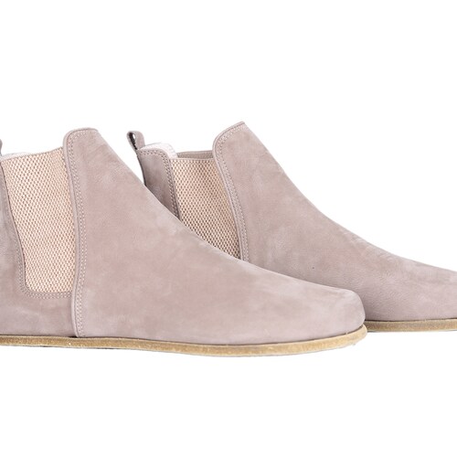 Women Handmade CHELSEA Boots Zero Drop Barefoot BLACK Smooth Etsy