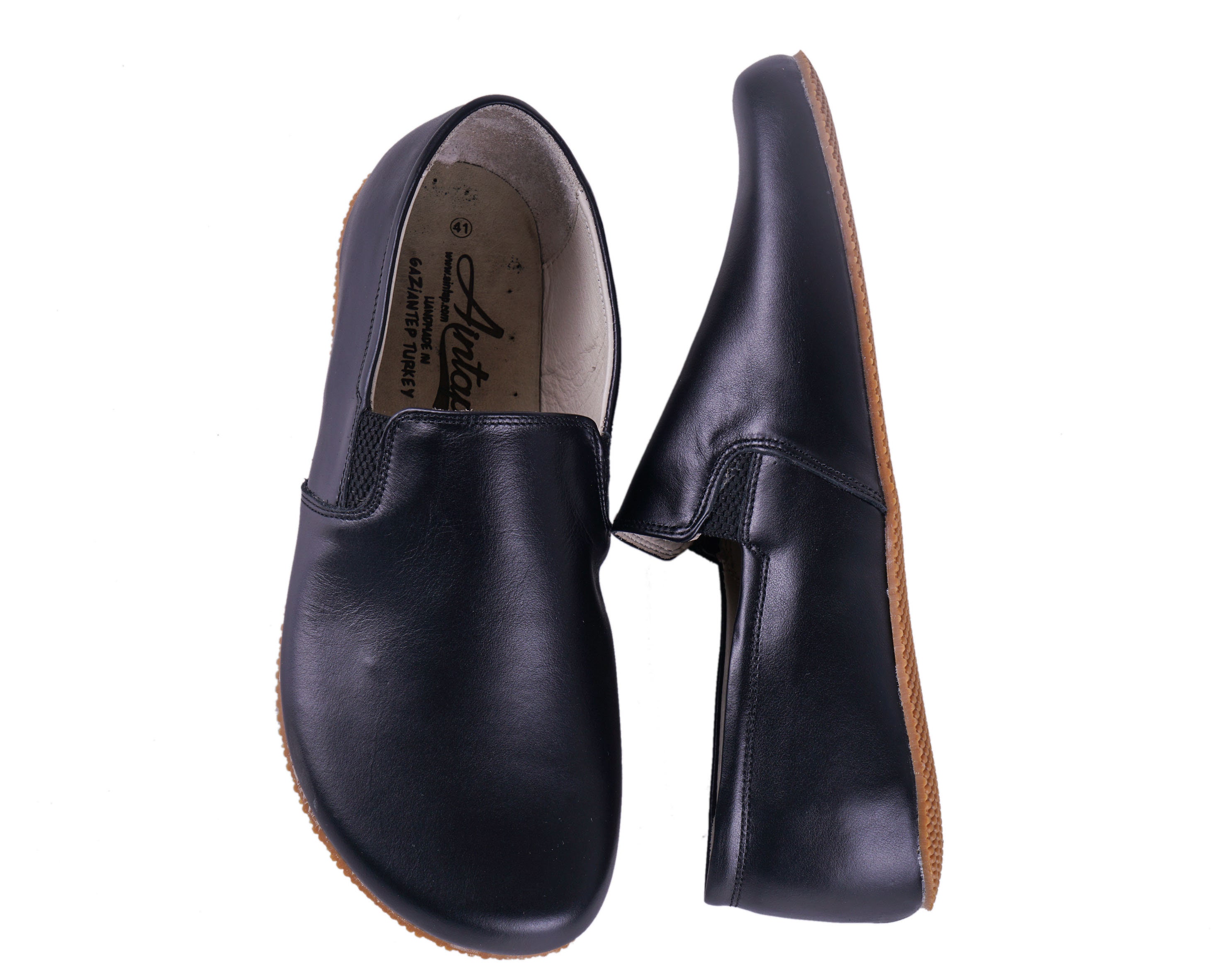DON\'S Black Leather Men\'s Slip-On Dress Loafers Round Toe Rubber Sole Size 10 Amazon.com | Donald Pliner Donnie Men main image 3