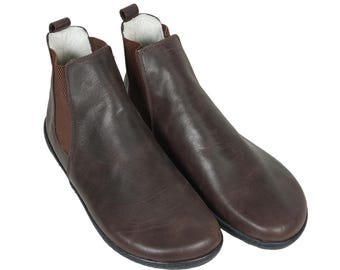 Women's Handmade Leather Chelsea Boots: Wide Toe, Zero Drop