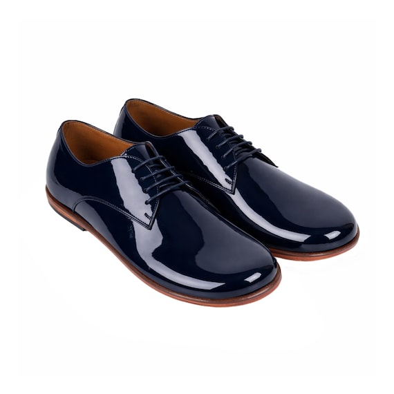 navy blue comfortable dress shoes The Jack Shoe - Navy Dress Shoes
