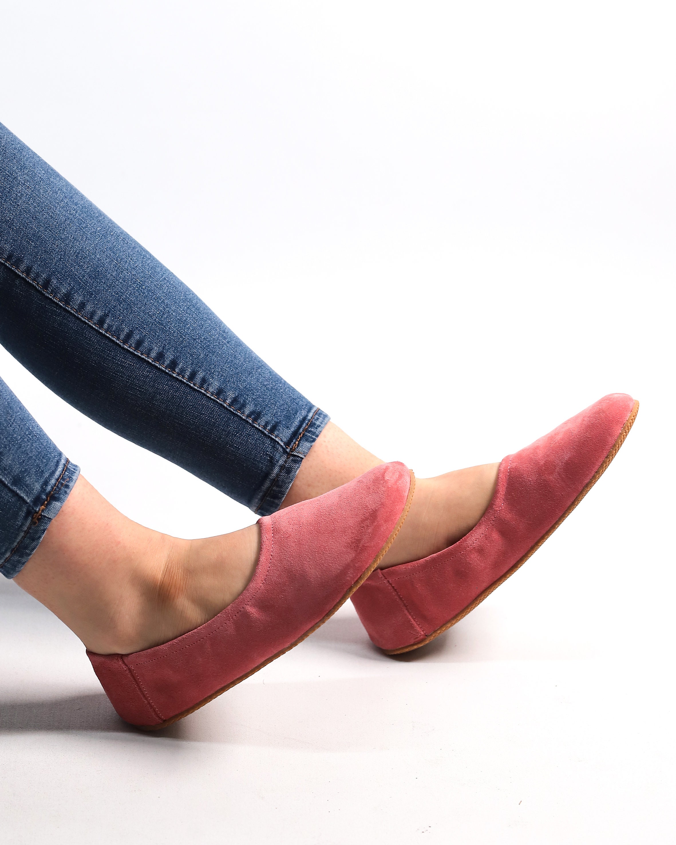 フラットシューズ Minimalist Suede Ballerinas Flats Shirry Trendy Women's Black Faux Suede Pointed Toe Ballet