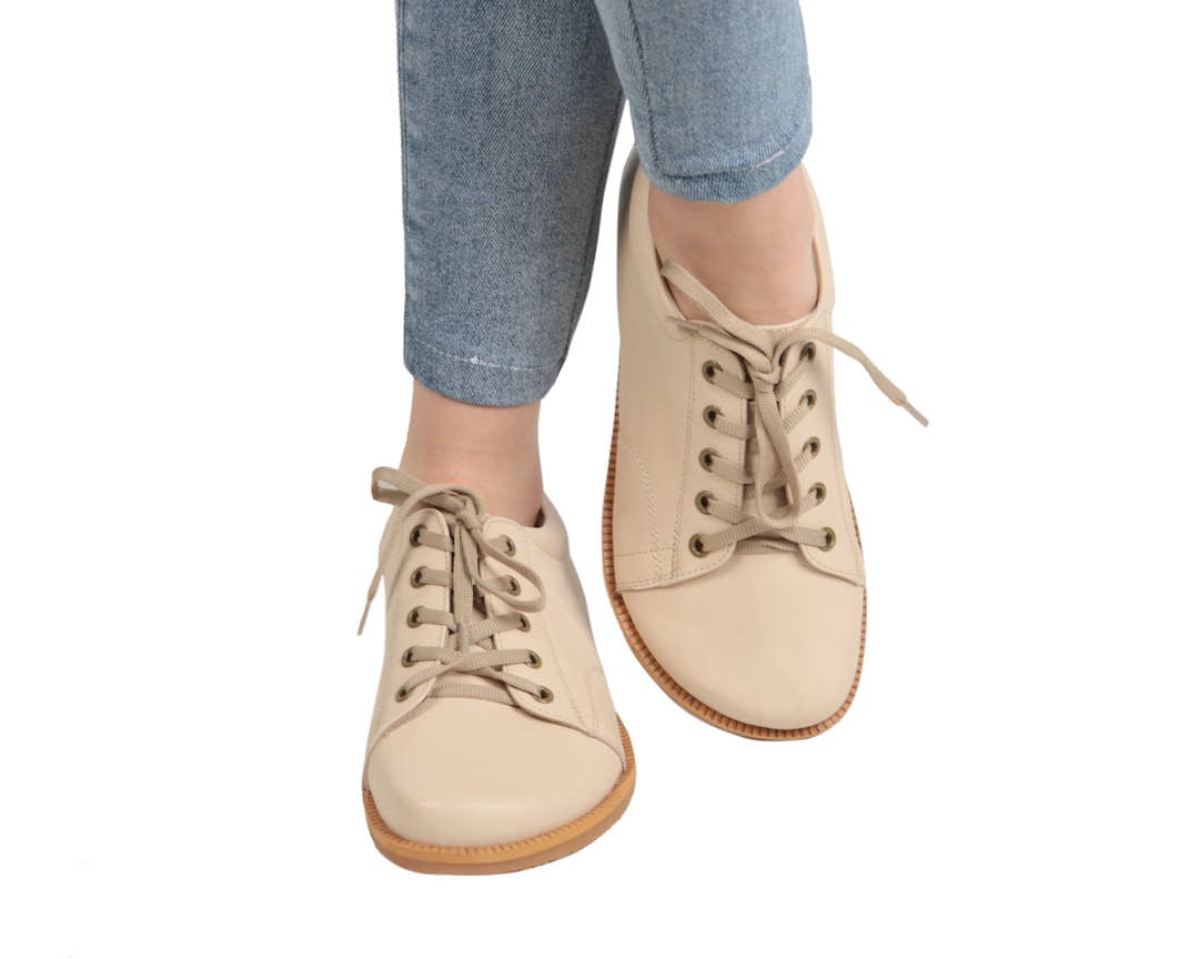 HOMBRE Zero Drop SNEAKER Descalzo BEIGE Zapatos hechos a mano de