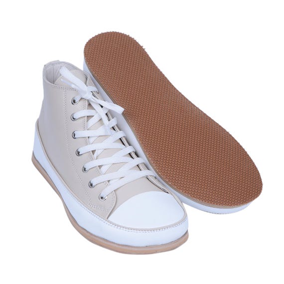 Buy Handmade Cream Leather Barefoot Shoes: Women's Zero Drop