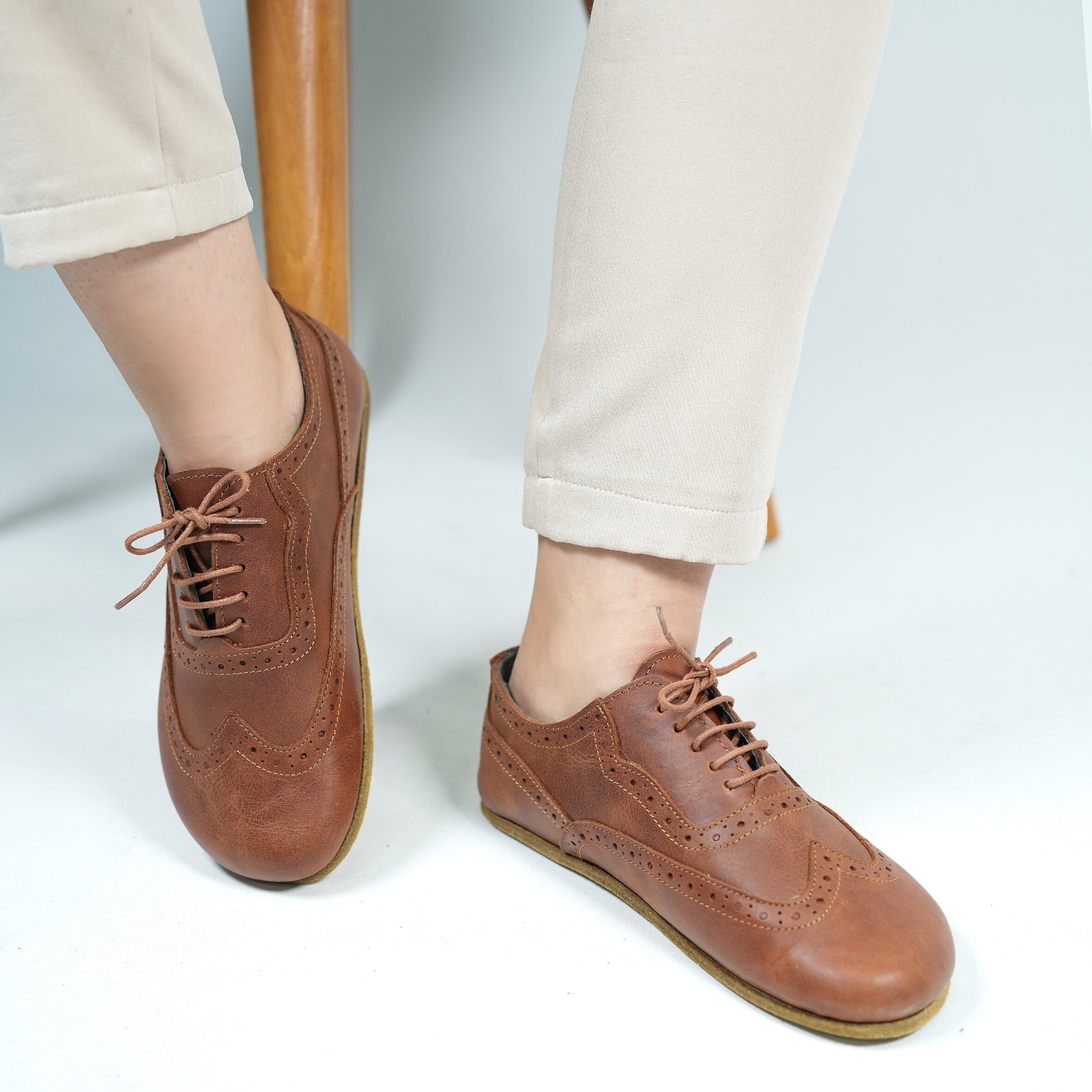 Barefoot Freedom Comfort Shoes Mens Size‎ 13 Brown Leather  Oxford Lace Up Shoe Straley-RUAM-131_1400x.jpg?v=  main image 4