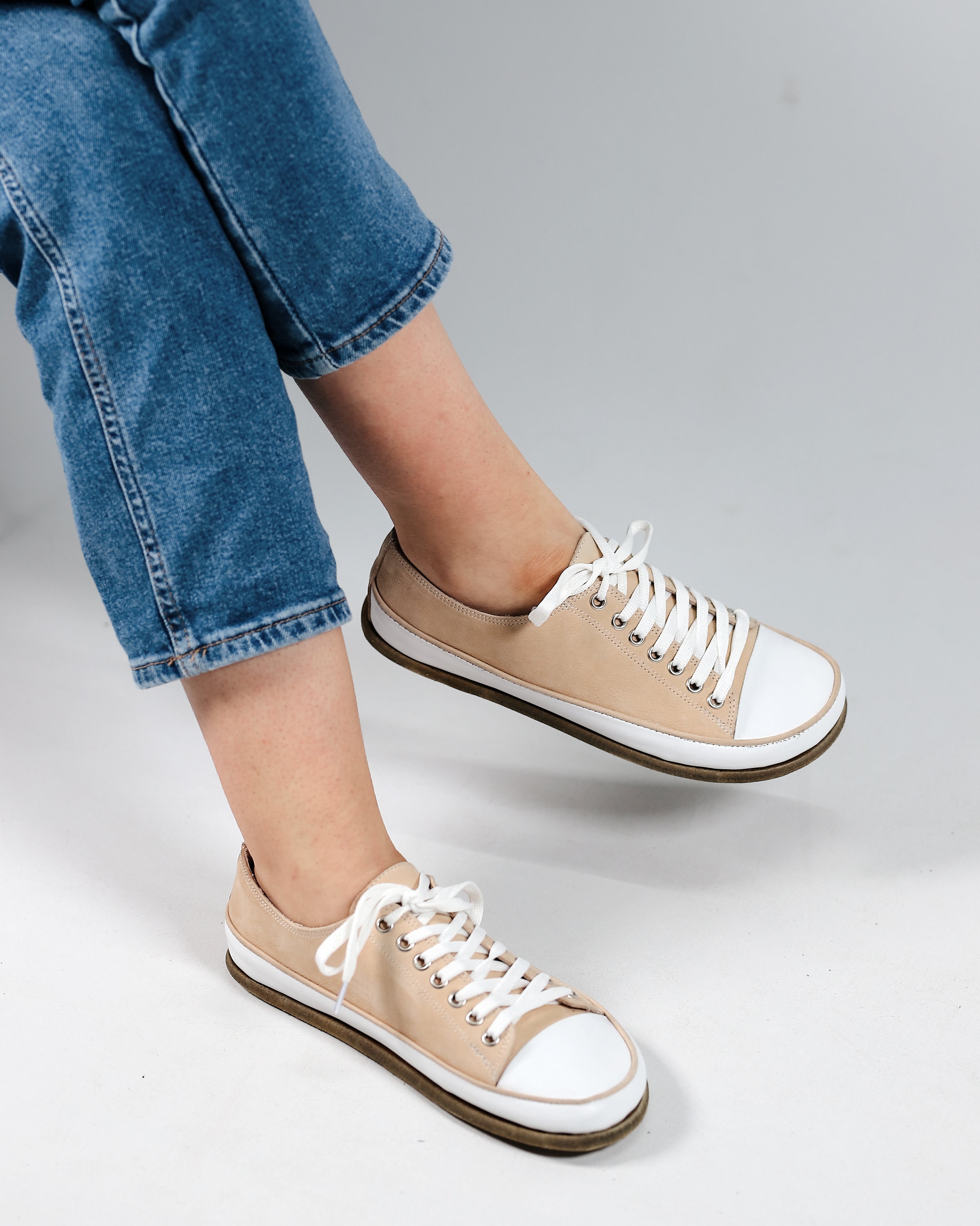 Women Wider Converse Style Shoe Handmade Zero Drop Barefoot