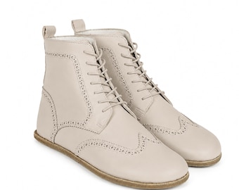 Zucca Suede Slouchy Pant Boots / Zucca Loose Suede Taupe Brown