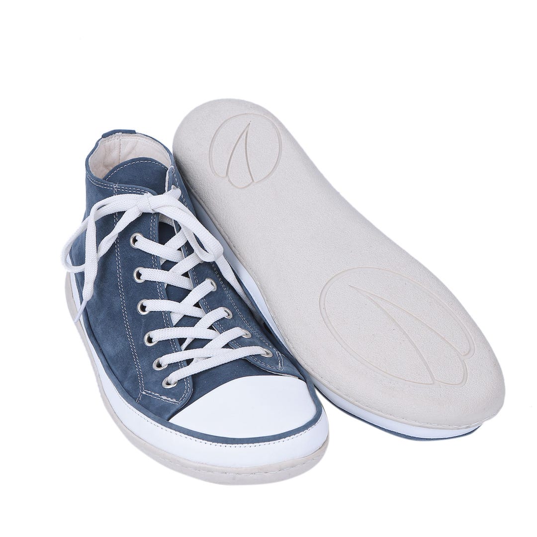 MEN Wider Long Converse Style Shoe, Handmade, Zero Drop, Barefoot JEANS ...