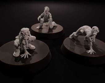 ガスマスク・グールズ - 放射能地帯の物語 - ポスト黙示録的な28mm/32mmミニチュア