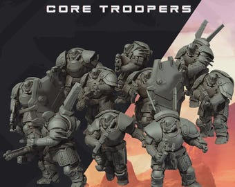 Warpath Core Troopers - SkullForge Studios - Tabletop Miniatures
