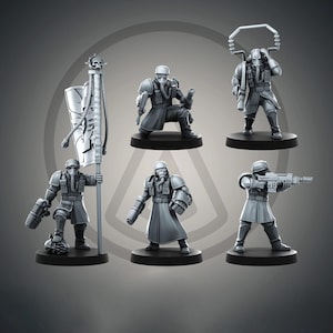 Deuteriumsoldaters ledarskapsenheter - ProxyBrewer - Grimdark Sci-Fi-bordsminiatyrer