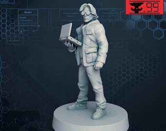 Hexagon Scientist - SkullForge Studios - Tabletop Miniatures for Tactical Espionage Action