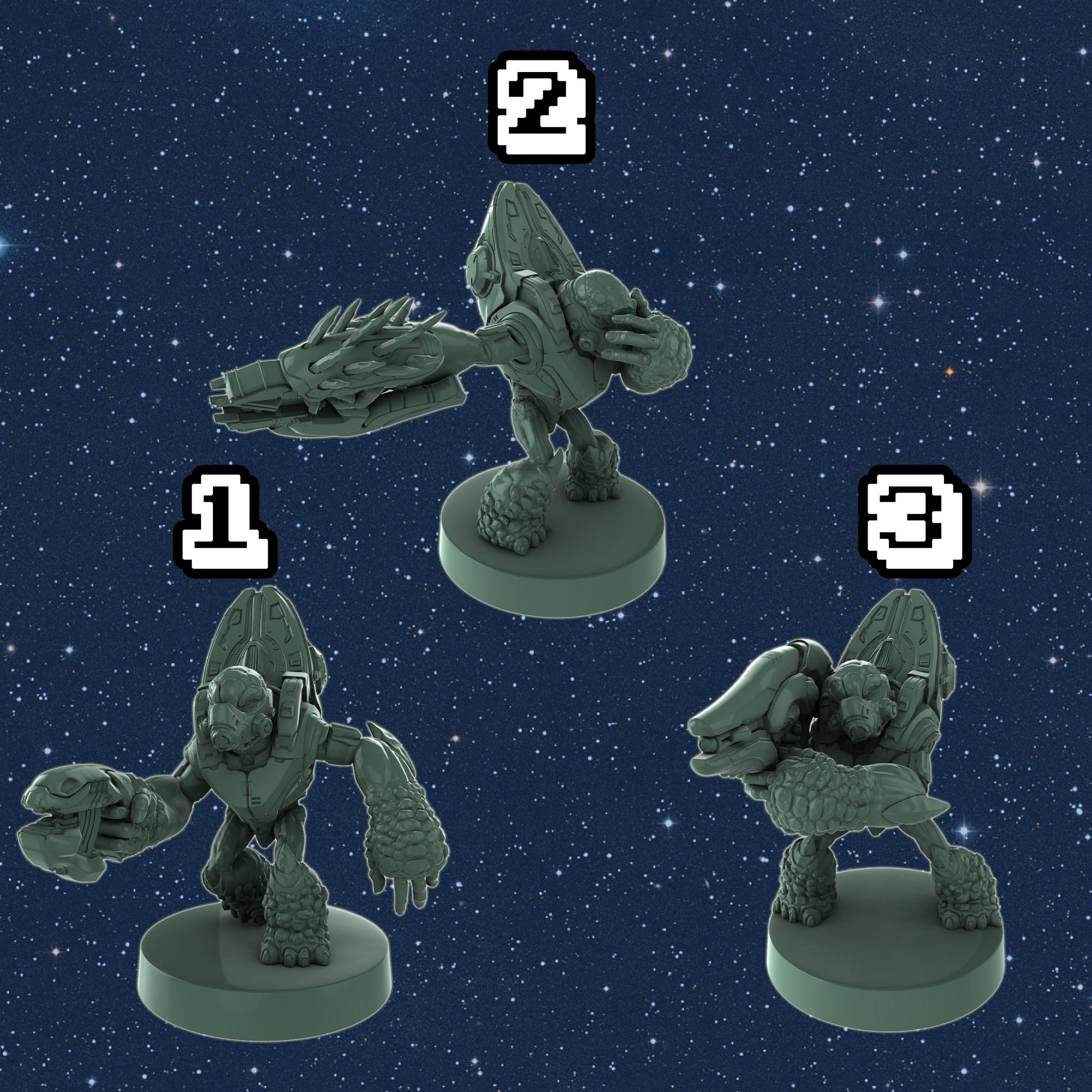 Grunt Alien Miniatures - 1:48 Scale Sci-fi Wargaming Figures - Etsy