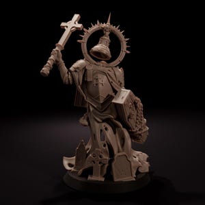 Mourning Bell / Shrine Anchorite - Wraith Pilgrims - Tabletop Miniatures ideal for Trench Crusade - High Quality Unpainted 3D Printed Minis