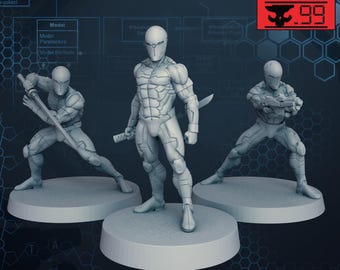 Gray Shinobi - SkullForge Studios - Tabletop Miniatures for Tactical Espionage Action