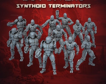 Bot Divers Synthoid Terminators - SkullForge Studios - Tabletop Miniatures