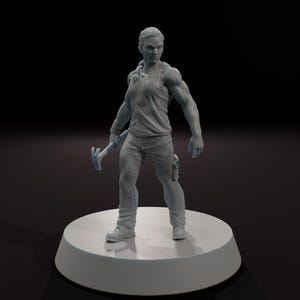 Tochter der Vergeltung - Afterath Studios - Post-Apokalyptische 3D Gedruckte Harzfiguren für STALKER, Fallout, Zona XS