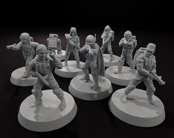 Equipo de Asalto de la Autoridad: Ataque de las Sombras - SkullForge Studios - Miniaturas de mesa de ciencia ficción