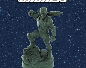 Human Marine Resin Miniatures - Galactic Armoury Sci-Fi Wargaming Figures