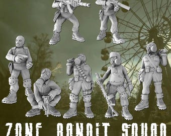 Zone Bandit Miniatures: 28mm/32mm Post-Apocalyptic Squad