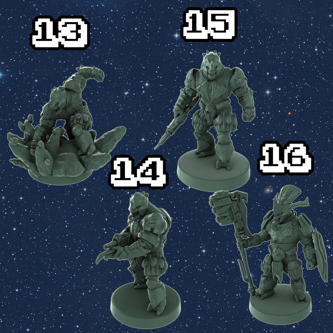 Brute Alien Miniatures – 1:48 Scale Resin Sci-fi Wargaming Figures ...