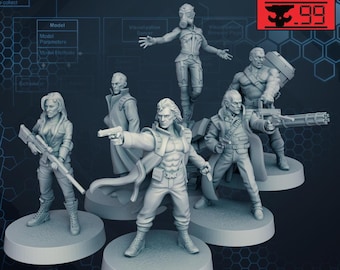 Apex Wolf Agents - SkullForge Studios - Tabletop Miniatures for Tactical Espionage Action
