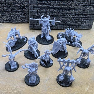 Candles of Heresy Core Set - Doomed Batallions - Tabletop Miniatures ideal for Trench Crusade - High Quality 3D Printed Minis - Unpainted