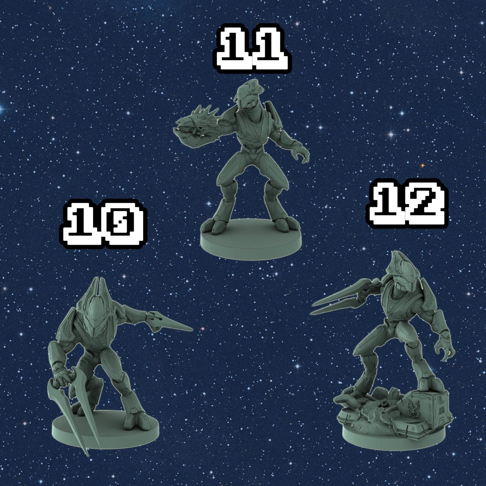 Elite Alien Miniature – 1:48 Scale Resin Wargaming Miniatures - Etsy
