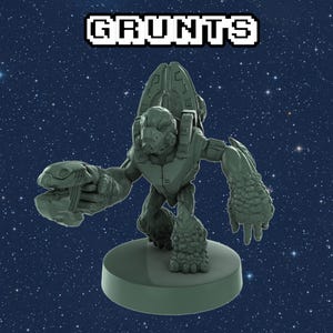 Grunt Alien Miniatures 1:48 Scale Miniatures for Flashpoint and Tabletop- Galactic Armory - Sci-Fi Wargaming Figures