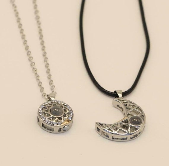 Magnetic Necklace Sun and Moon for Her/Him