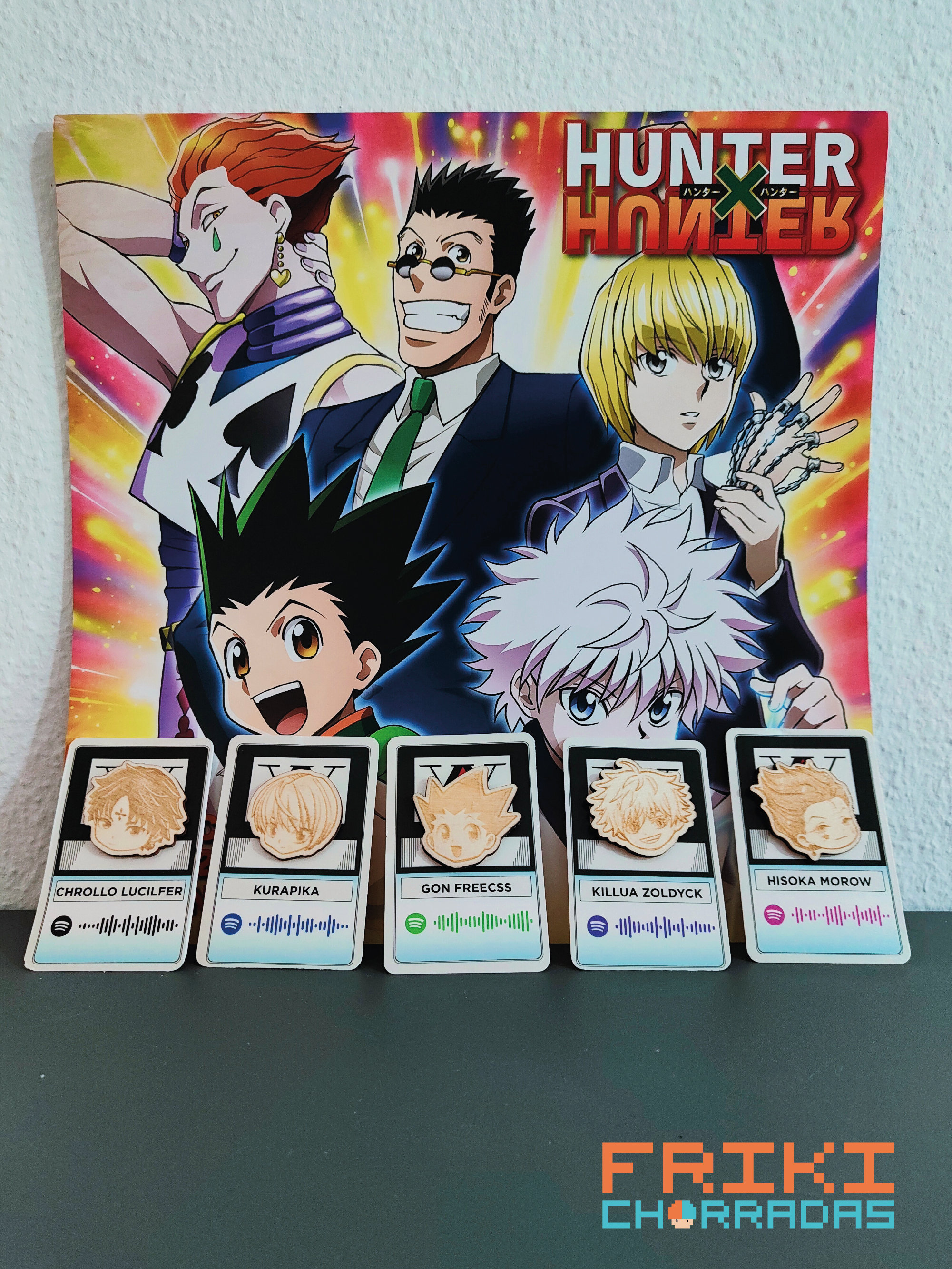 Hunter X Hunter Character 4 Pack Lapel Pin Set