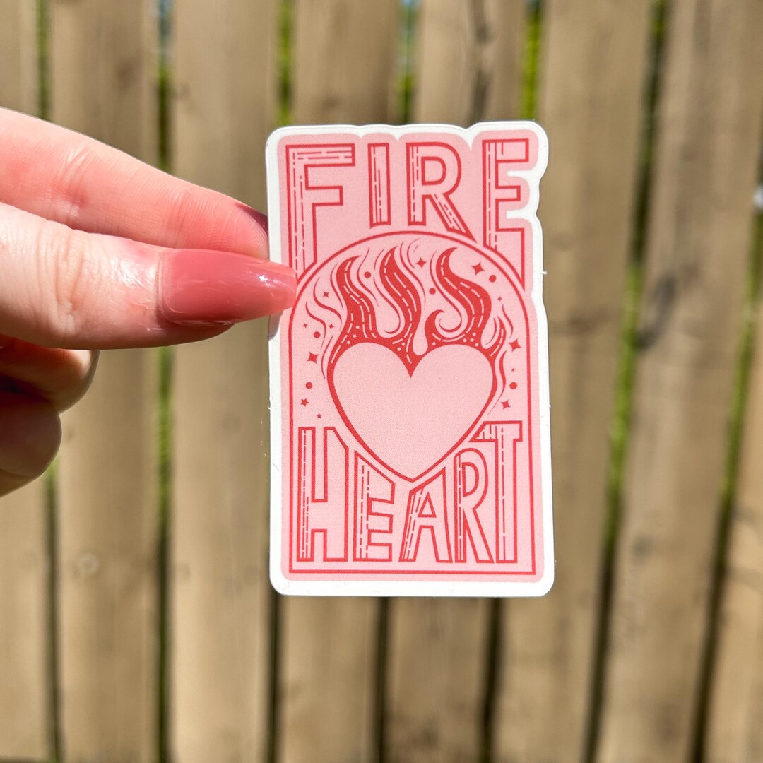 Fireheart Sticker Fireheart Sticker - Etsy