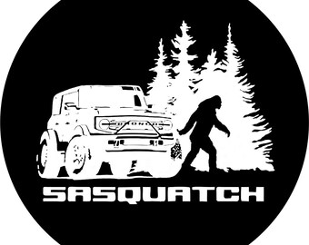 Spare Tire Cover Sasquatch Bigfoot Footprint  Auto Accessories 
