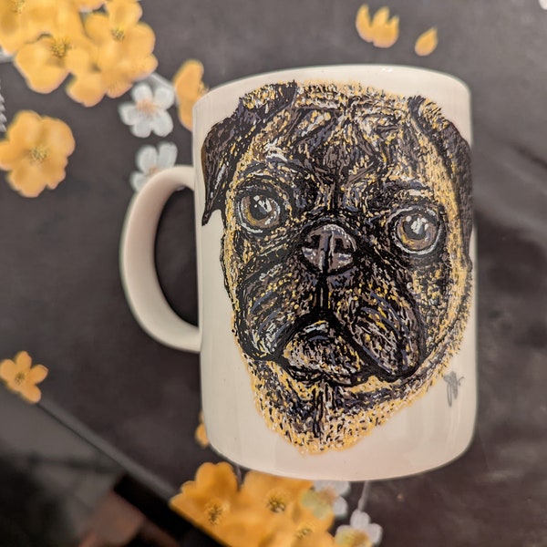 Personalised hand-painted mugs / hand-painted mugs