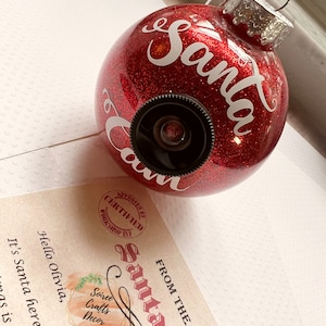 Santa Cam Christmas Ornament | Santa Spy Cam |Santa Camera Christmas Ornament/ Personalized Ornament  Christmas in July