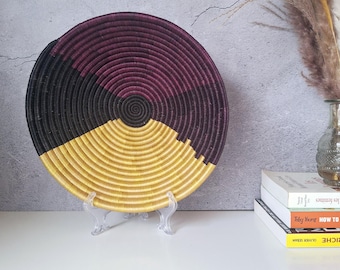 Rwanda Basket - Wall Decoration - Fruitbasket - Wall Basket Black/multicolored