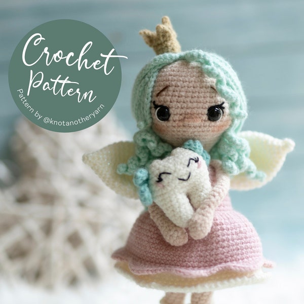 Zahnfee Häkelanleitung, Amigurumi Häkelanleitung, handgemachte Geschenkideen