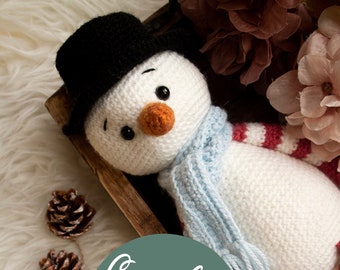 John (the) Snowman, amigurumi crochet pattern, Christmas Handmade Gift Ideas