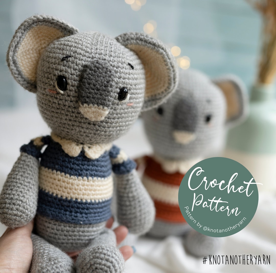 Koala Crochet Pattern, Amigurumi Animals, English PDF Amigurumi Pattern ...
