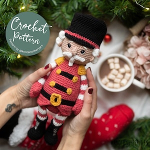 Victor the Nutcracker, amigurumi crochet pattern, Christmas Handmade Gift Ideas, Christmas nutcracker amigurumi doll pattern